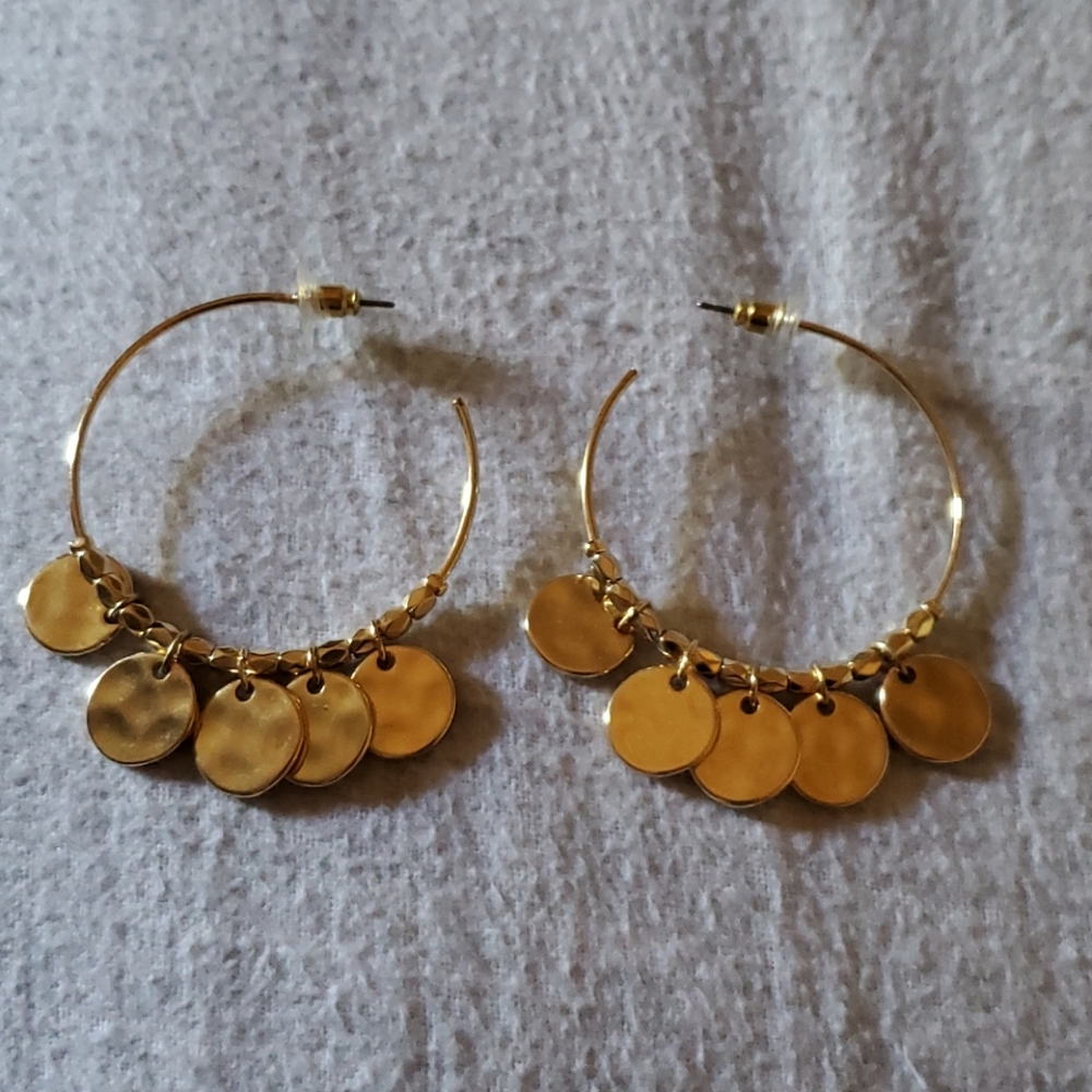 Gold earrings